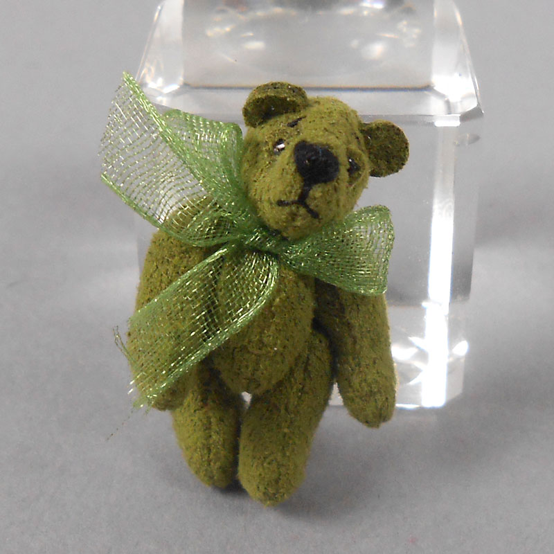 Petit Pois Micro Mini Suede Bear